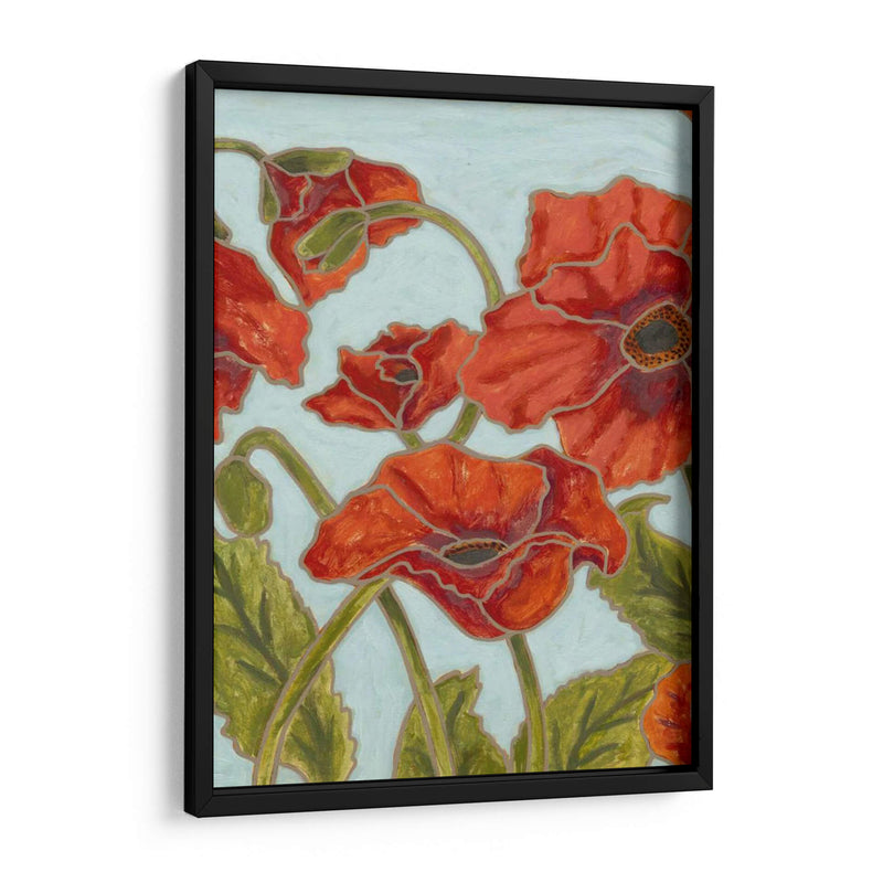 Poppy Talk I - Karen Deans | Cuadro decorativo de Canvas Lab