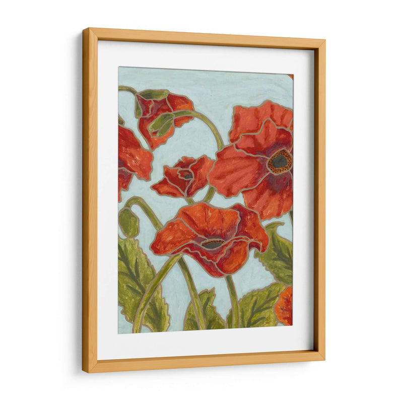 Poppy Talk I - Karen Deans | Cuadro decorativo de Canvas Lab