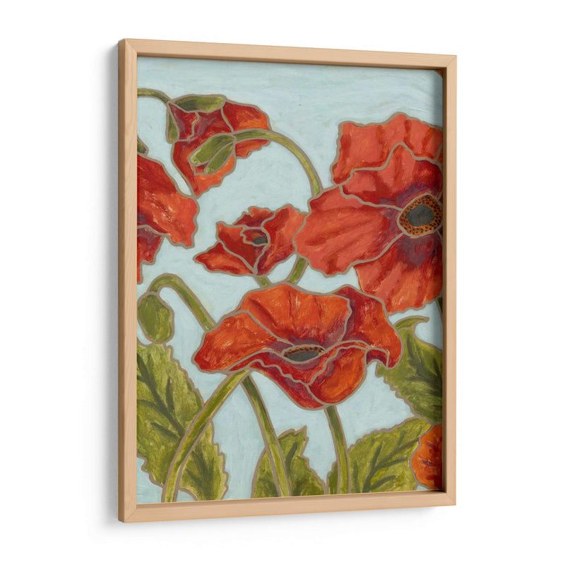 Poppy Talk I - Karen Deans | Cuadro decorativo de Canvas Lab