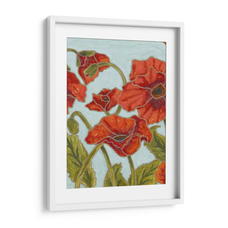 Poppy Talk I - Karen Deans | Cuadro decorativo de Canvas Lab