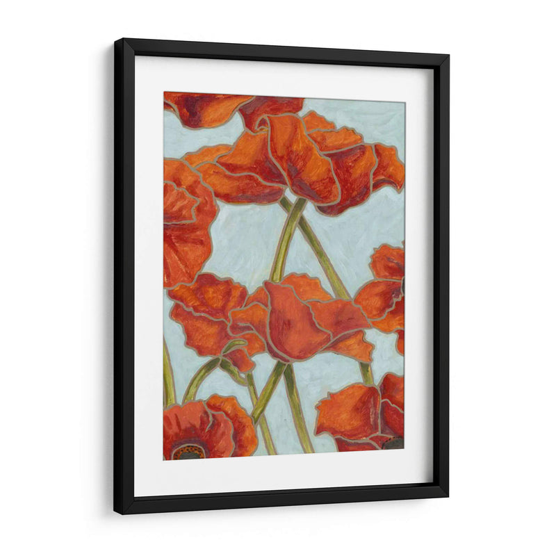 Poppy Talk Ii - Karen Deans | Cuadro decorativo de Canvas Lab