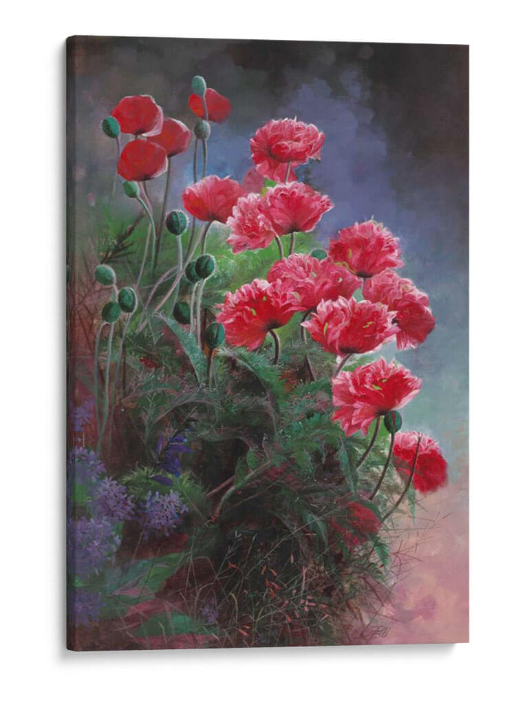 Amapolas Vibrantes - Li Bo | Cuadro decorativo de Canvas Lab