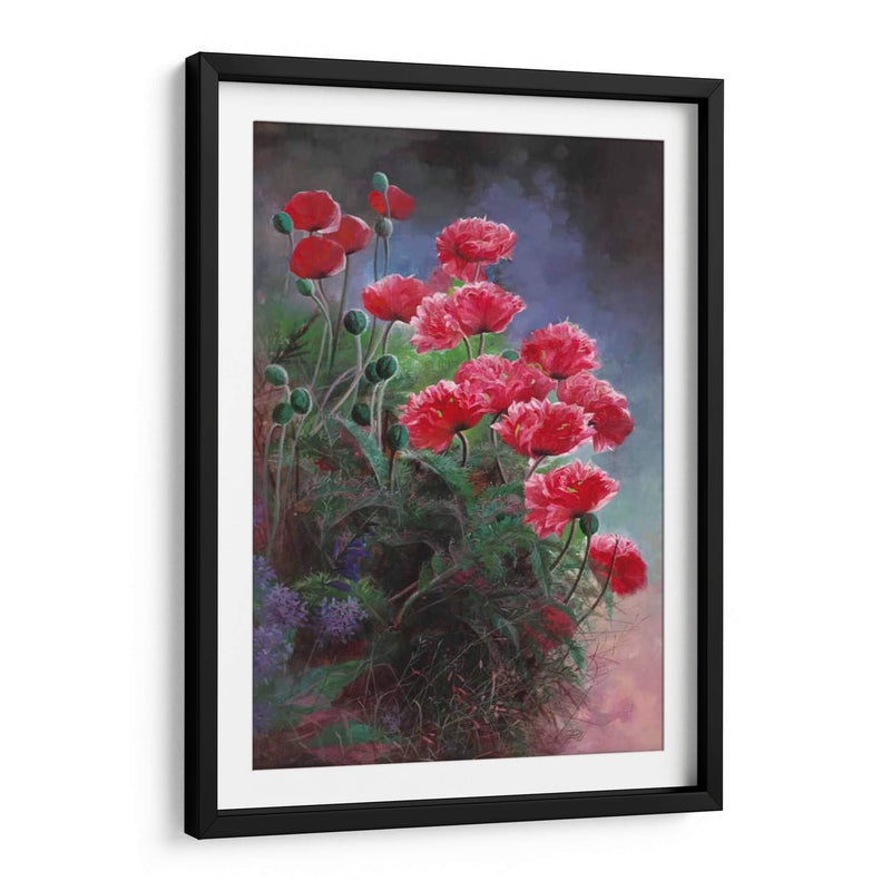 Amapolas Vibrantes - Li Bo | Cuadro decorativo de Canvas Lab