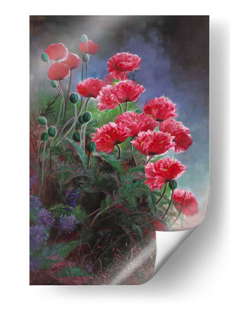 Amapolas Vibrantes - Li Bo | Cuadro decorativo de Canvas Lab