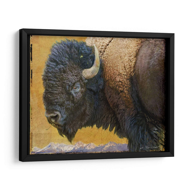 Bison Retrato Iii - Chris Vest | Cuadro decorativo de Canvas Lab