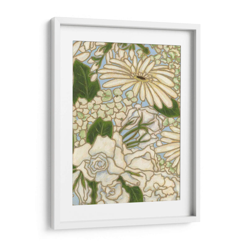 Spray De Flores Blancas Ii - Karen Deans | Cuadro decorativo de Canvas Lab