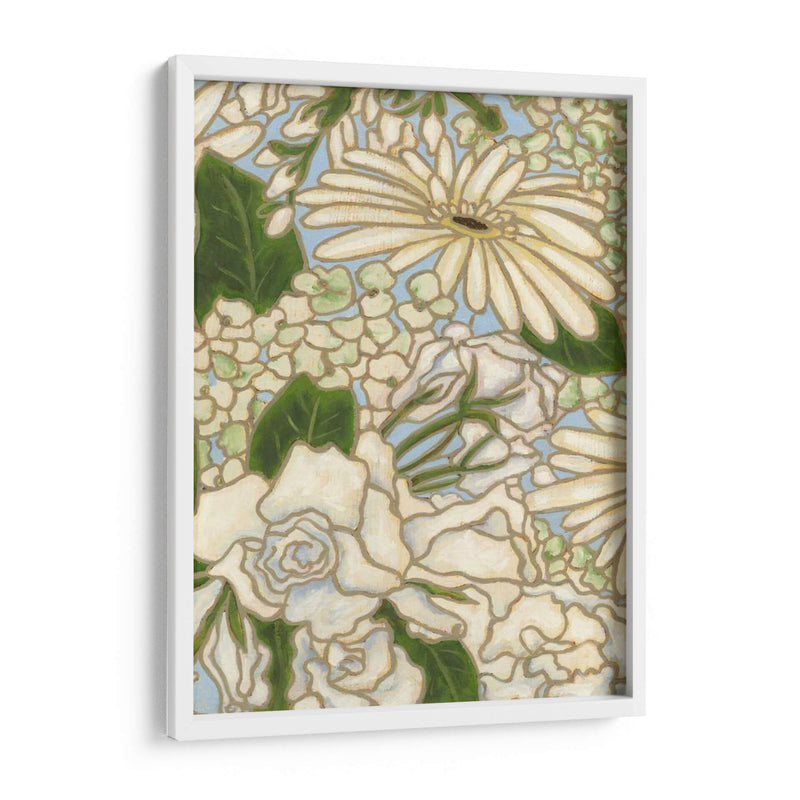 Spray De Flores Blancas Ii - Karen Deans | Cuadro decorativo de Canvas Lab