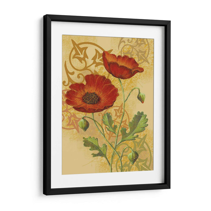 Amapolas En Oro I - Louise Max | Cuadro decorativo de Canvas Lab