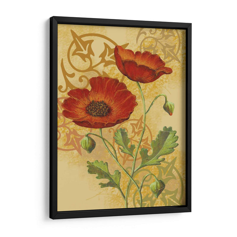 Amapolas En Oro I - Louise Max | Cuadro decorativo de Canvas Lab