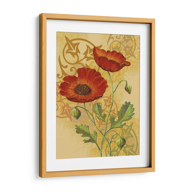 Amapolas En Oro I - Louise Max | Cuadro decorativo de Canvas Lab