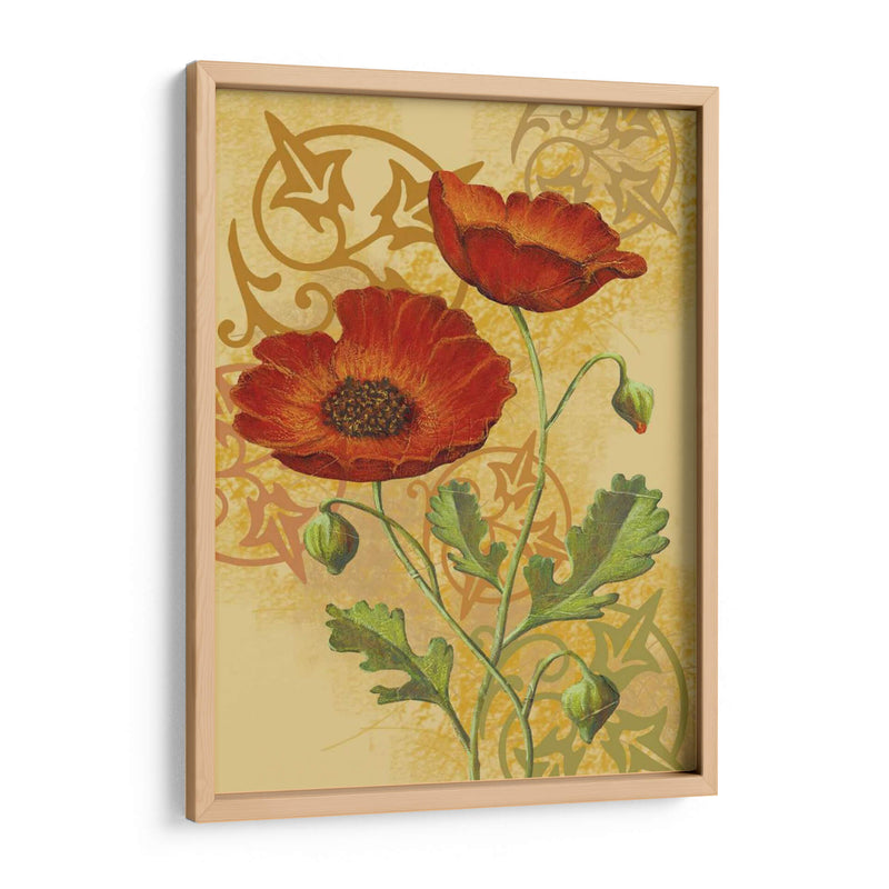 Amapolas En Oro I - Louise Max | Cuadro decorativo de Canvas Lab