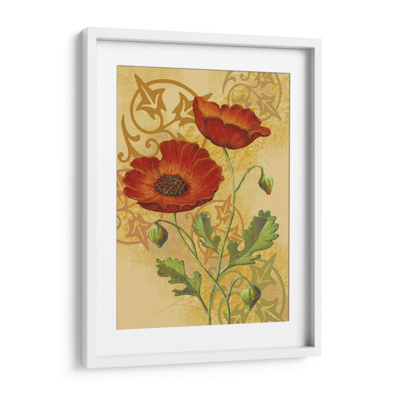 Amapolas En Oro I - Louise Max | Cuadro decorativo de Canvas Lab