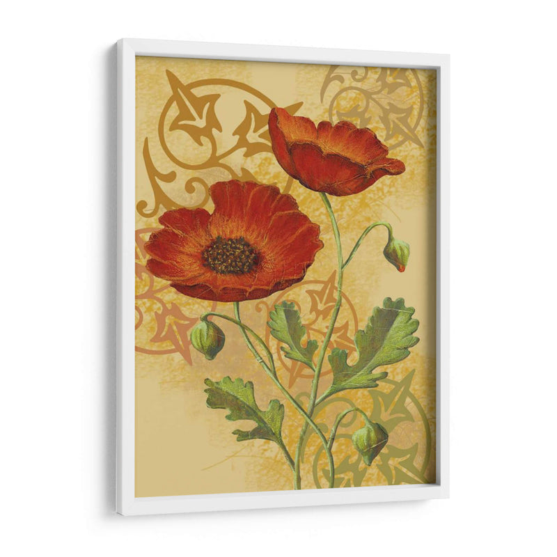 Amapolas En Oro I - Louise Max | Cuadro decorativo de Canvas Lab