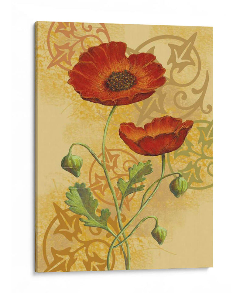 Amapolas En Oro Ii - Louise Max | Cuadro decorativo de Canvas Lab