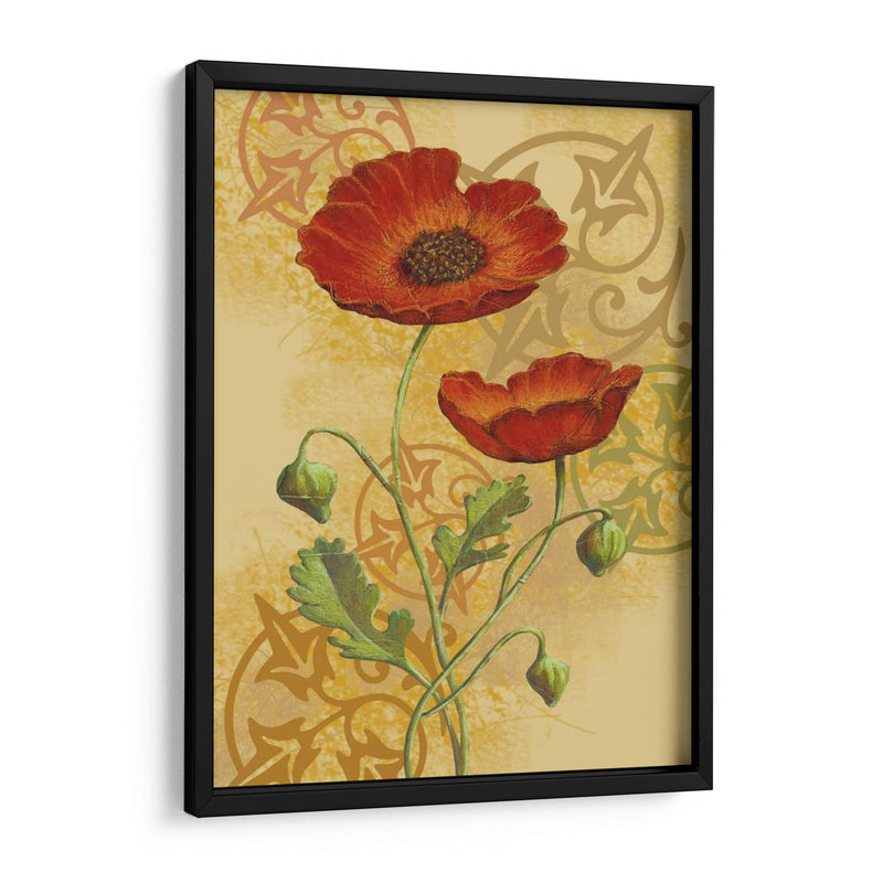 Amapolas En Oro Ii - Louise Max | Cuadro decorativo de Canvas Lab