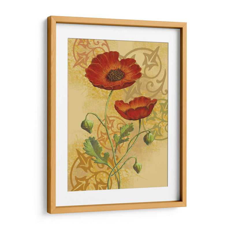 Amapolas En Oro Ii - Louise Max | Cuadro decorativo de Canvas Lab