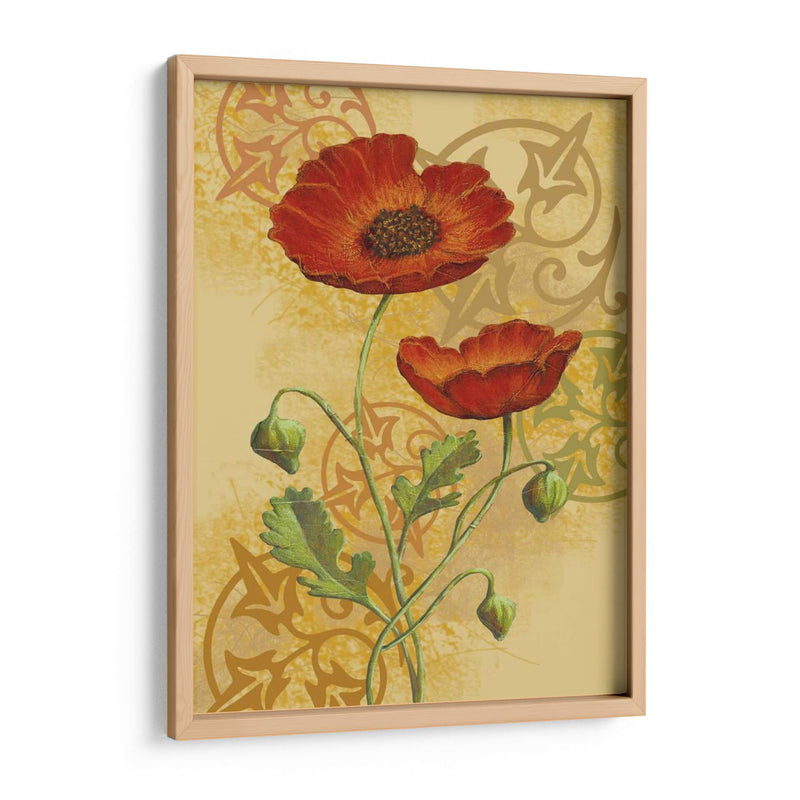 Amapolas En Oro Ii - Louise Max | Cuadro decorativo de Canvas Lab