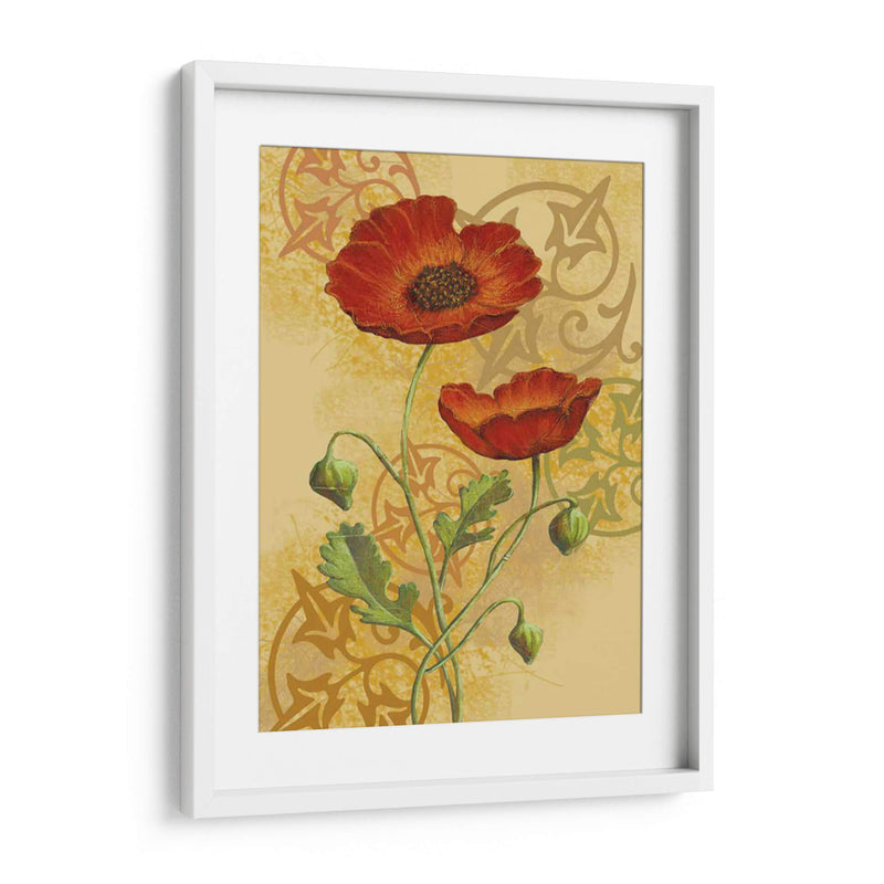 Amapolas En Oro Ii - Louise Max | Cuadro decorativo de Canvas Lab