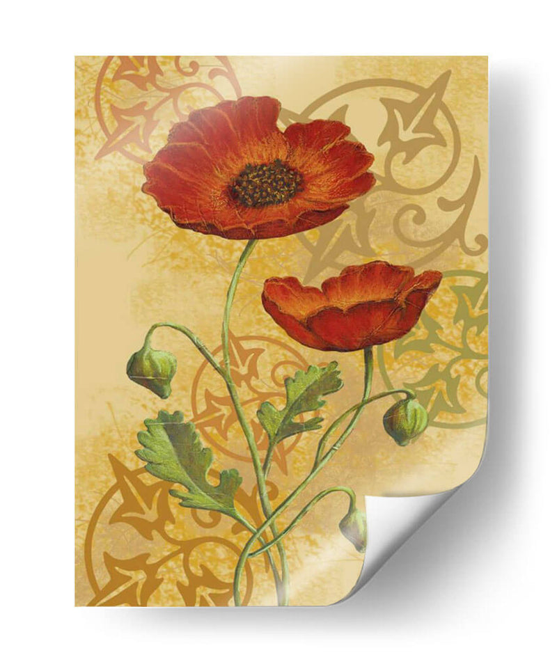 Amapolas En Oro Ii - Louise Max | Cuadro decorativo de Canvas Lab