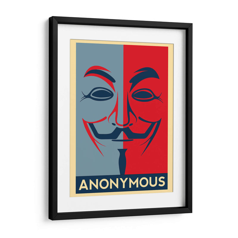 Anonymous Hacker - Roge I. Luis | Cuadro decorativo de Canvas Lab