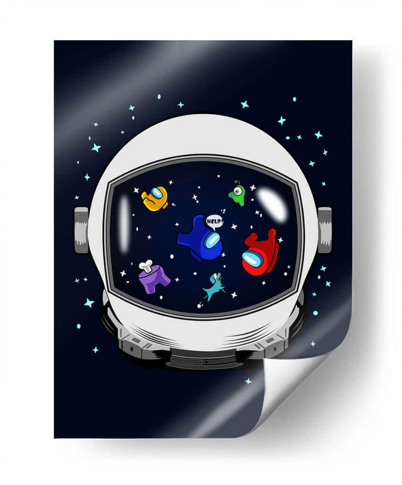 Astronauta Among US - Roge I. Luis | Cuadro decorativo de Canvas Lab