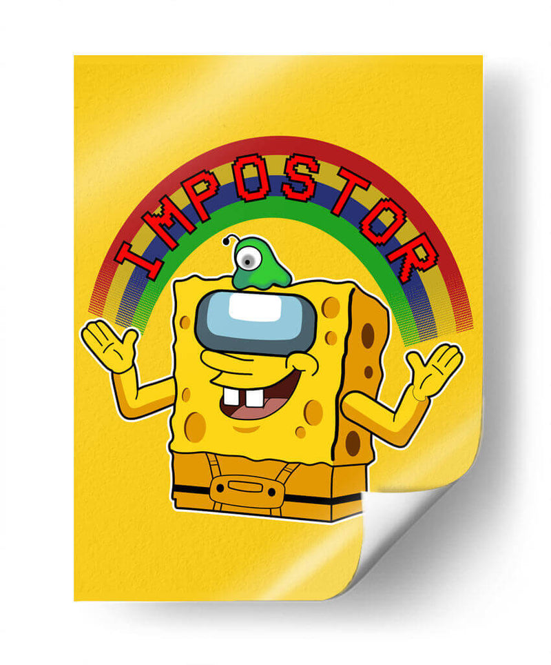 Bob Esponja Impostor - Roge I. Luis | Cuadro decorativo de Canvas Lab