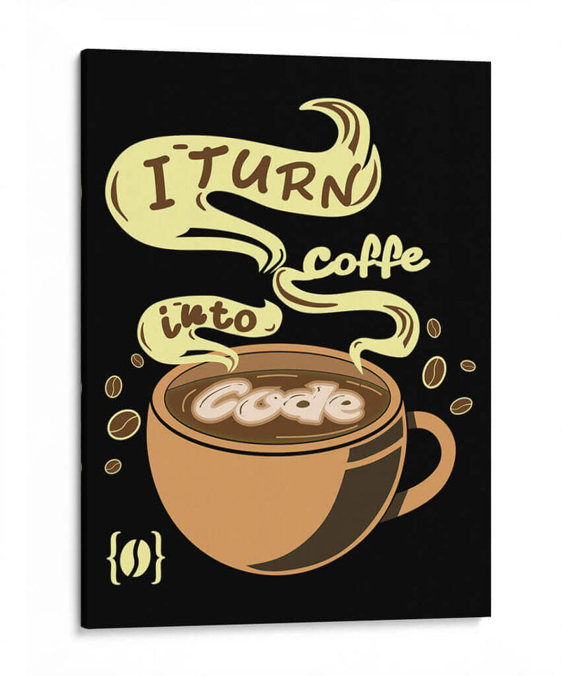 Café y programación - Roge I. Luis | Cuadro decorativo de Canvas Lab