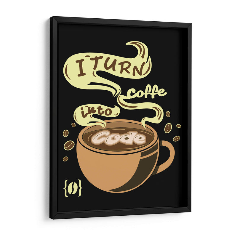 Café y programación - Roge I. Luis | Cuadro decorativo de Canvas Lab