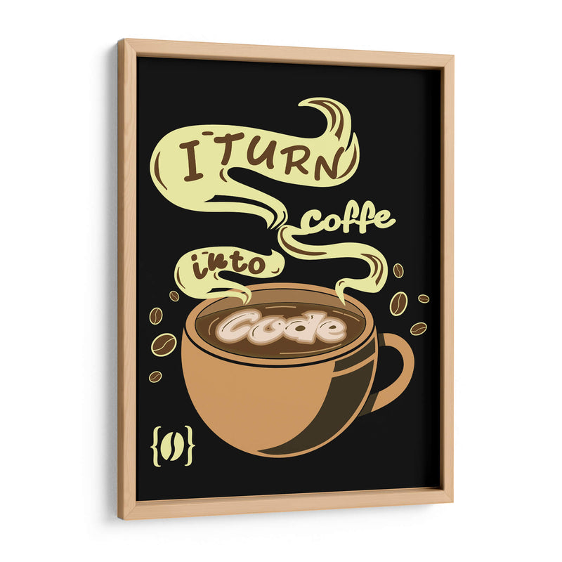 Café y programación - Roge I. Luis | Cuadro decorativo de Canvas Lab