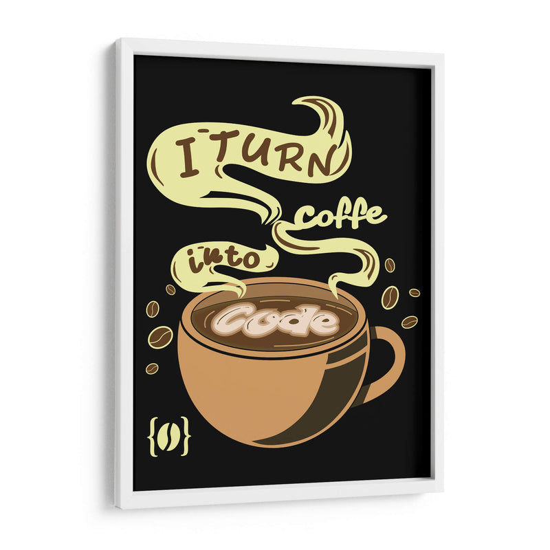 Café y programación - Roge I. Luis | Cuadro decorativo de Canvas Lab