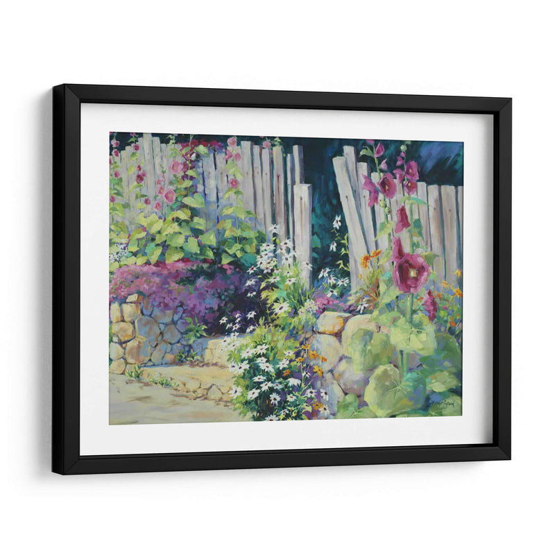 Hollyhock Garden - Julie G. Pollard | Cuadro decorativo de Canvas Lab