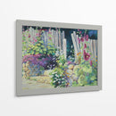 Hollyhock Garden - Julie G. Pollard | Cuadro decorativo de Canvas Lab
