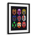 Máscaras Lucha Libre - Roge I. Luis | Cuadro decorativo de Canvas Lab
