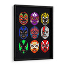 Máscaras Lucha Libre - Roge I. Luis | Cuadro decorativo de Canvas Lab