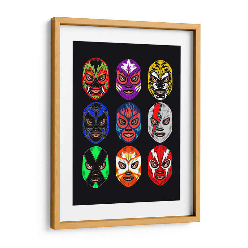 Máscaras Lucha Libre - Roge I. Luis | Cuadro decorativo de Canvas Lab