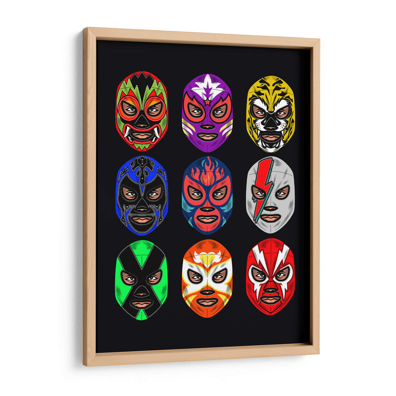 Máscaras Lucha Libre - Roge I. Luis | Cuadro decorativo de Canvas Lab