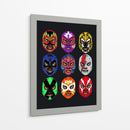 Máscaras Lucha Libre - Roge I. Luis | Cuadro decorativo de Canvas Lab
