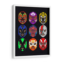 Máscaras Lucha Libre - Roge I. Luis | Cuadro decorativo de Canvas Lab
