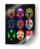 Máscaras Lucha Libre - Roge I. Luis | Cuadro decorativo de Canvas Lab
