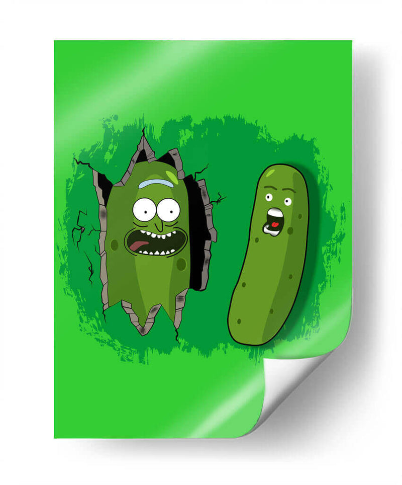 Pickle Rick - Roge I. Luis | Cuadro decorativo de Canvas Lab