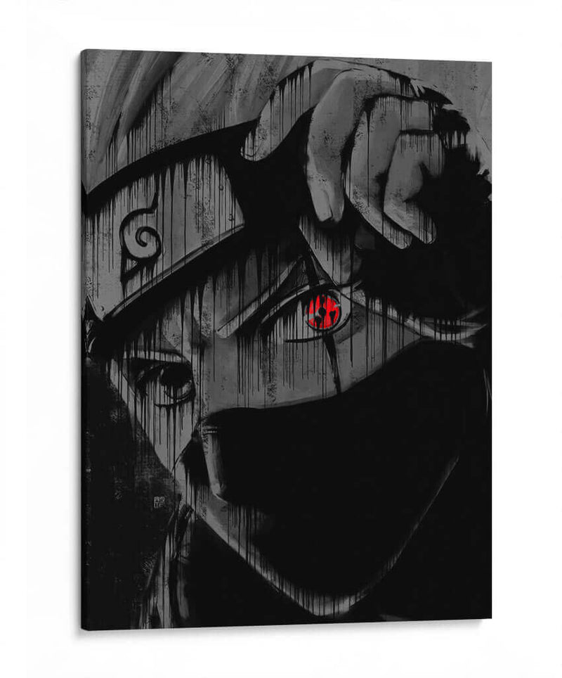 Kakashi Sharingan - Dry Ink | Cuadro decorativo de Canvas Lab