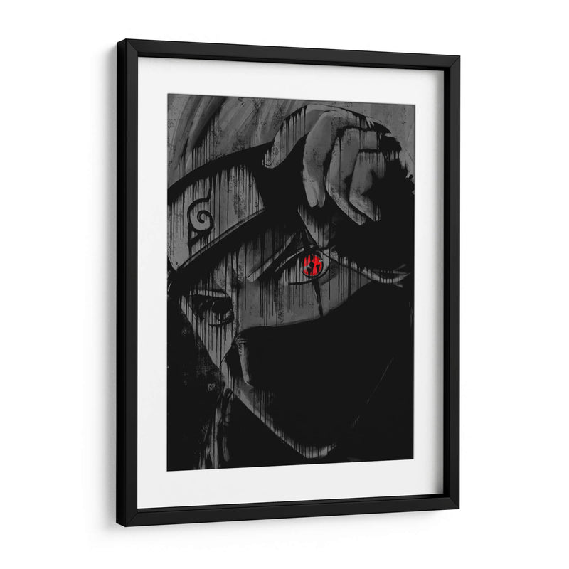 Kakashi Sharingan - Dry Ink | Cuadro decorativo de Canvas Lab
