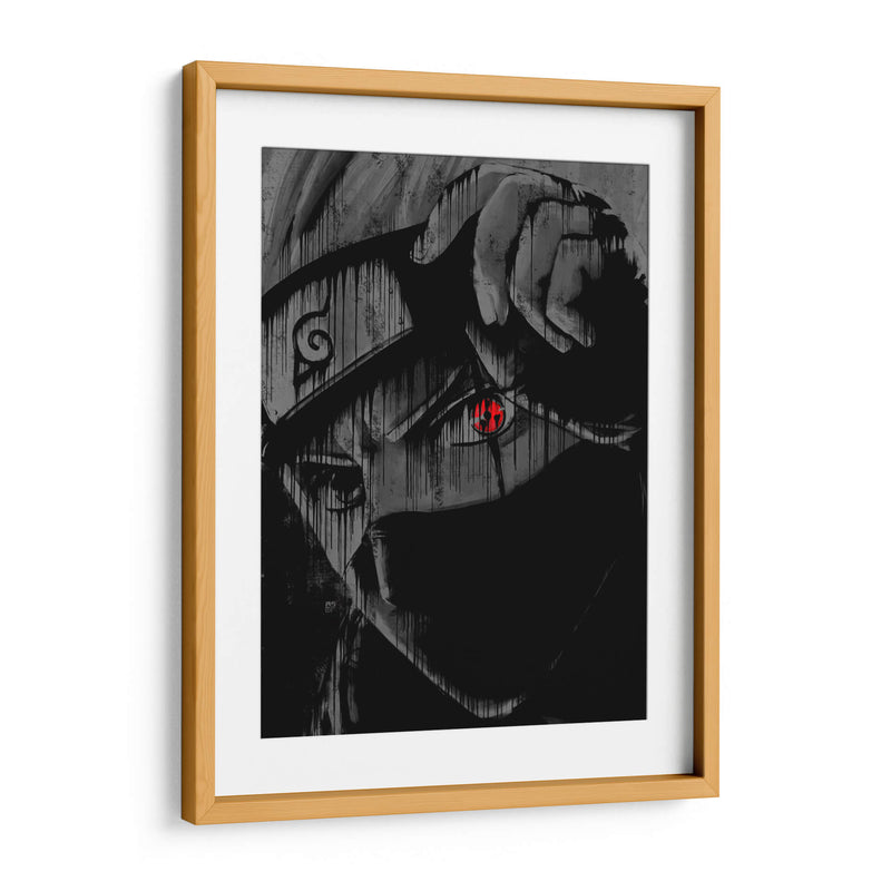 Kakashi Sharingan - Dry Ink | Cuadro decorativo de Canvas Lab