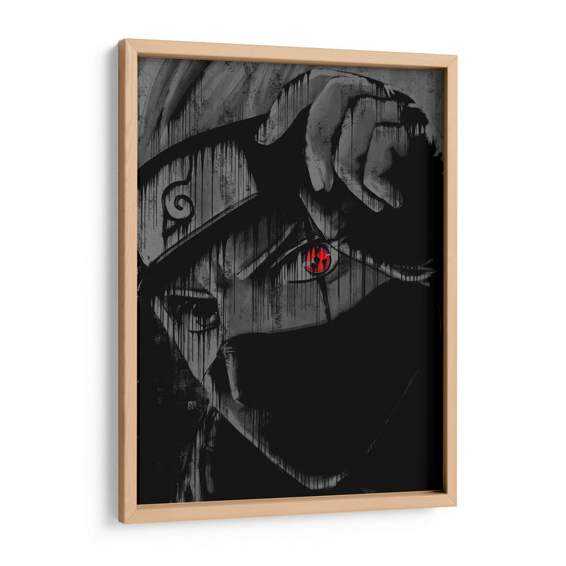 Kakashi Sharingan - Dry Ink | Cuadro decorativo de Canvas Lab