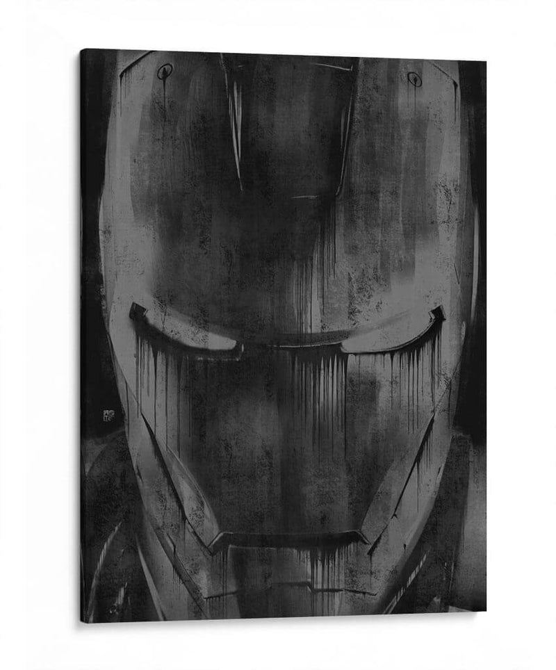 Iron Man Drip - Dry Ink | Cuadro decorativo de Canvas Lab