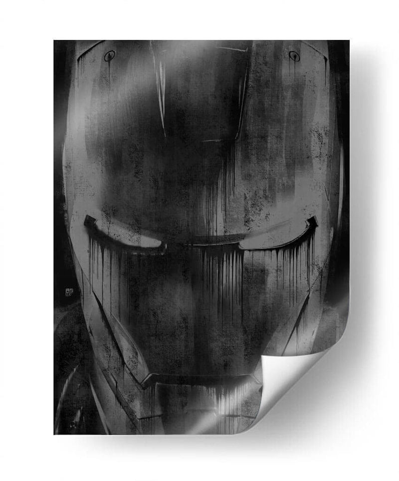 Iron Man Drip - Dry Ink | Cuadro decorativo de Canvas Lab