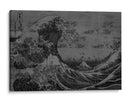 La Gran Ola Blanco y Negro - Dry Ink | Cuadro decorativo de Canvas Lab