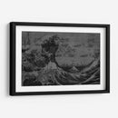 La Gran Ola Blanco y Negro - Dry Ink | Cuadro decorativo de Canvas Lab