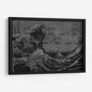 La Gran Ola Blanco y Negro - Dry Ink | Cuadro decorativo de Canvas Lab