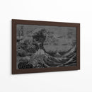 La Gran Ola Blanco y Negro - Dry Ink | Cuadro decorativo de Canvas Lab